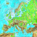 Harta fizico-geografica Europa, Aquila 50x70